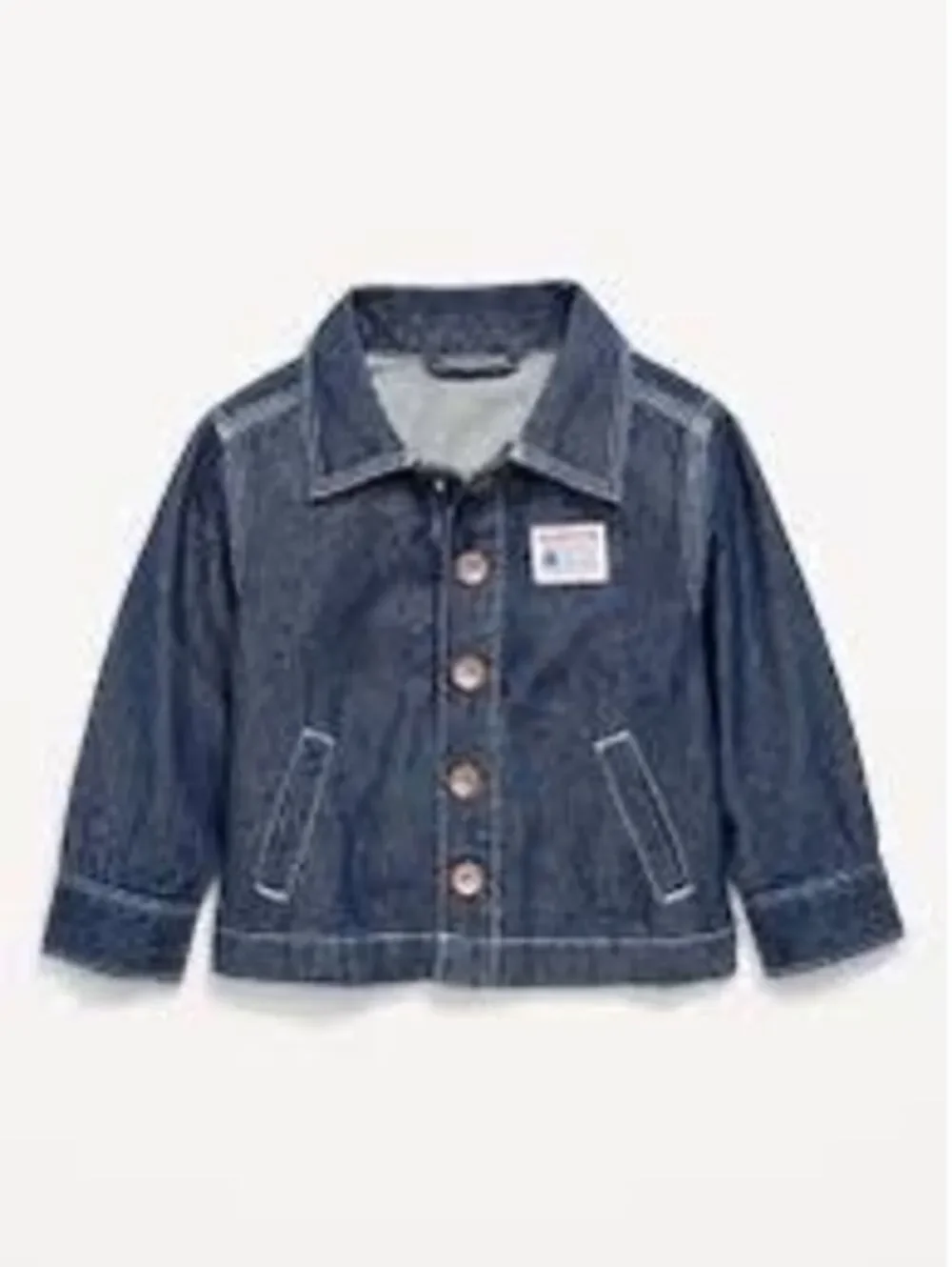 Old navy loose unisex denim barn coat 12-18M